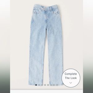Abercrombie Ultra High Rise 90s Straight Jean Crossover